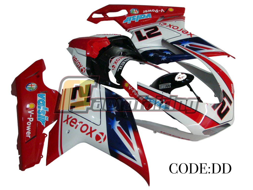 Copy Of Aero-Fairing Kit For Ducati 1098/848/1198 2007 2008 2009 2010 2011